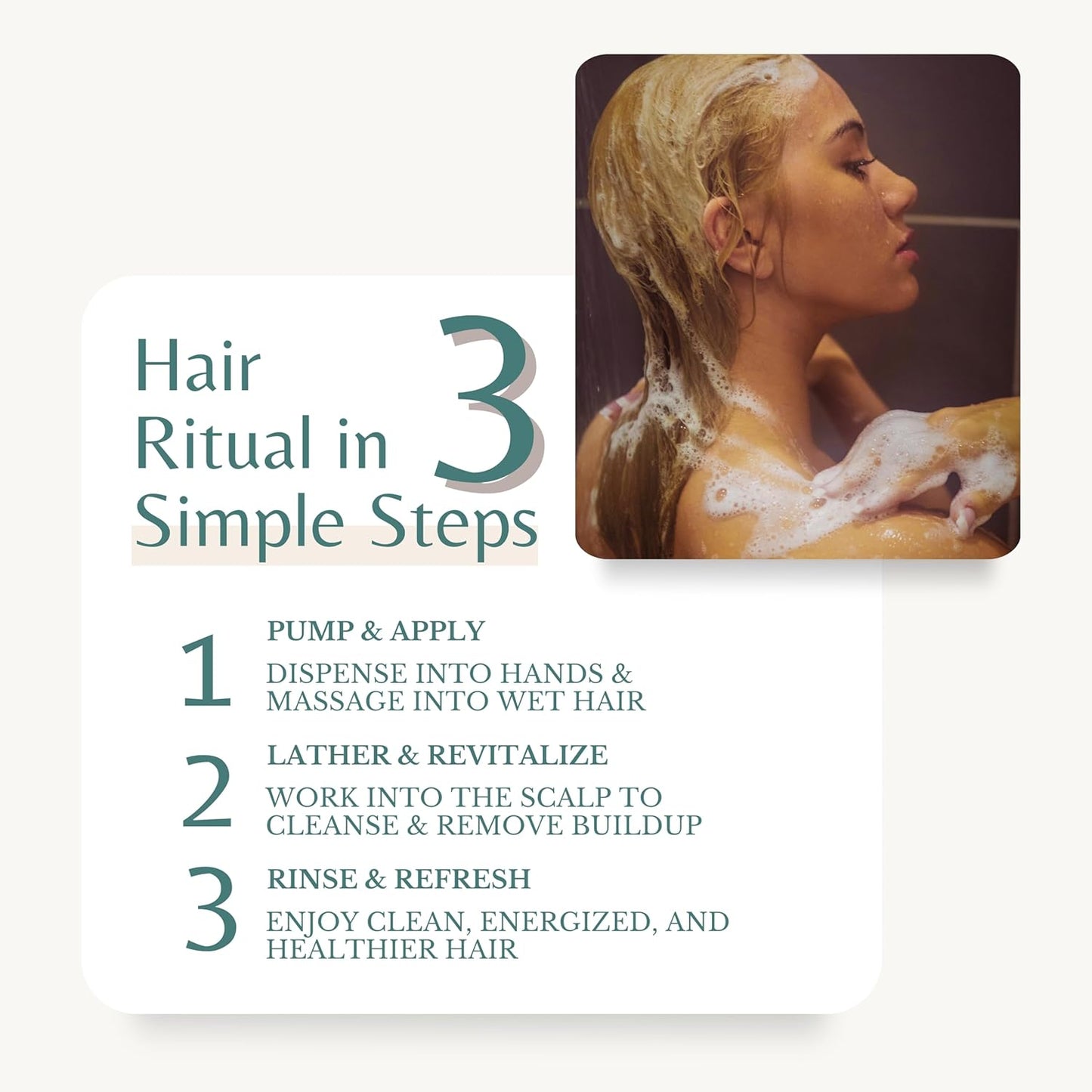 Rosemary Oil Shampoo with Biotin for Thinning Hair & Anti-Hair Loss, Strengthening Botanical Formula, Women & Men, Sulfate-Free, Organic, 16 fl oz