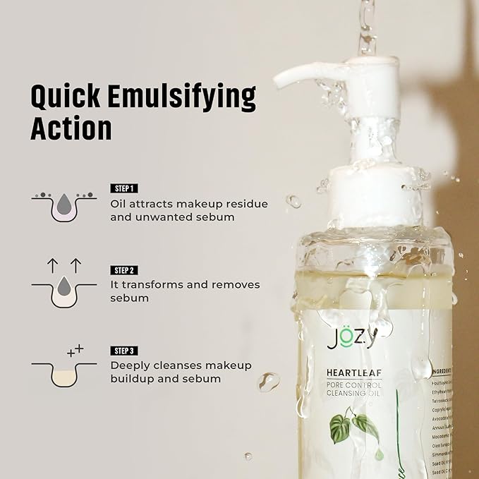 Pore Cleansing Oil – Lightweight Makeup & Blackhead Remover | Lemon Fragrance, Hydrating | Gentle Botanical Cleanser for Sensitive Skin | Asian skincare | C-Beauty’s Answer to Glass Skin (200 ml)
