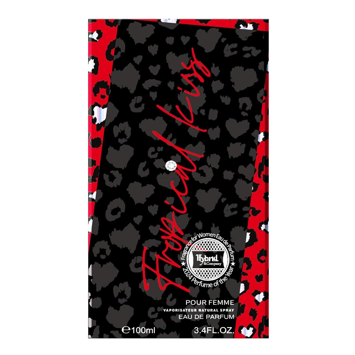 Hybrid & Company Women Tropical Kiss Pour Femme Eau De Parfum Vaporisateur Natural Spray 3.4 Fl Oz