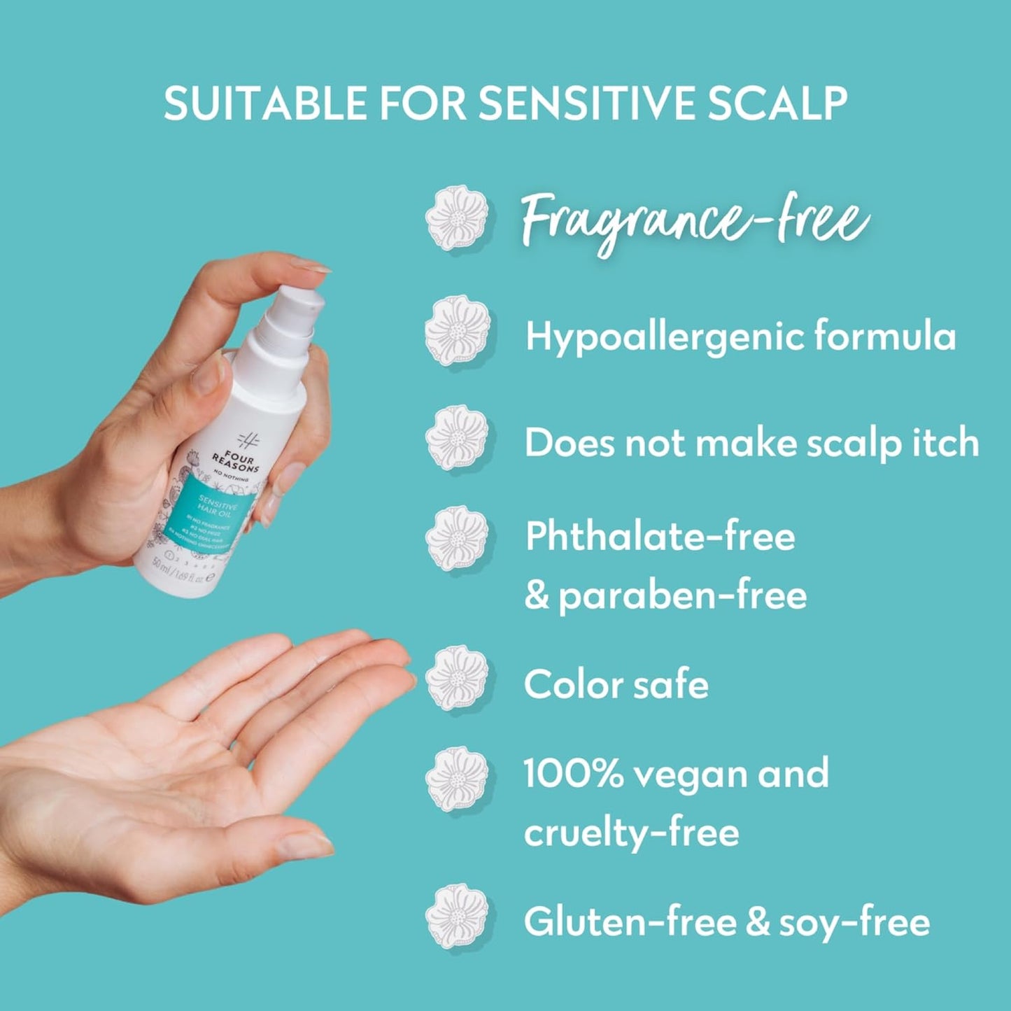 No nothing Hair Oil, Unscented Lightweight Serum for Curly, Frizzy, Dry & Damaged Hair, Frizz Control, Smoothing & Moisturizing Serum for Women, Fragrance Free, Vegan & Cruelty-Free, 1.7 fl oz