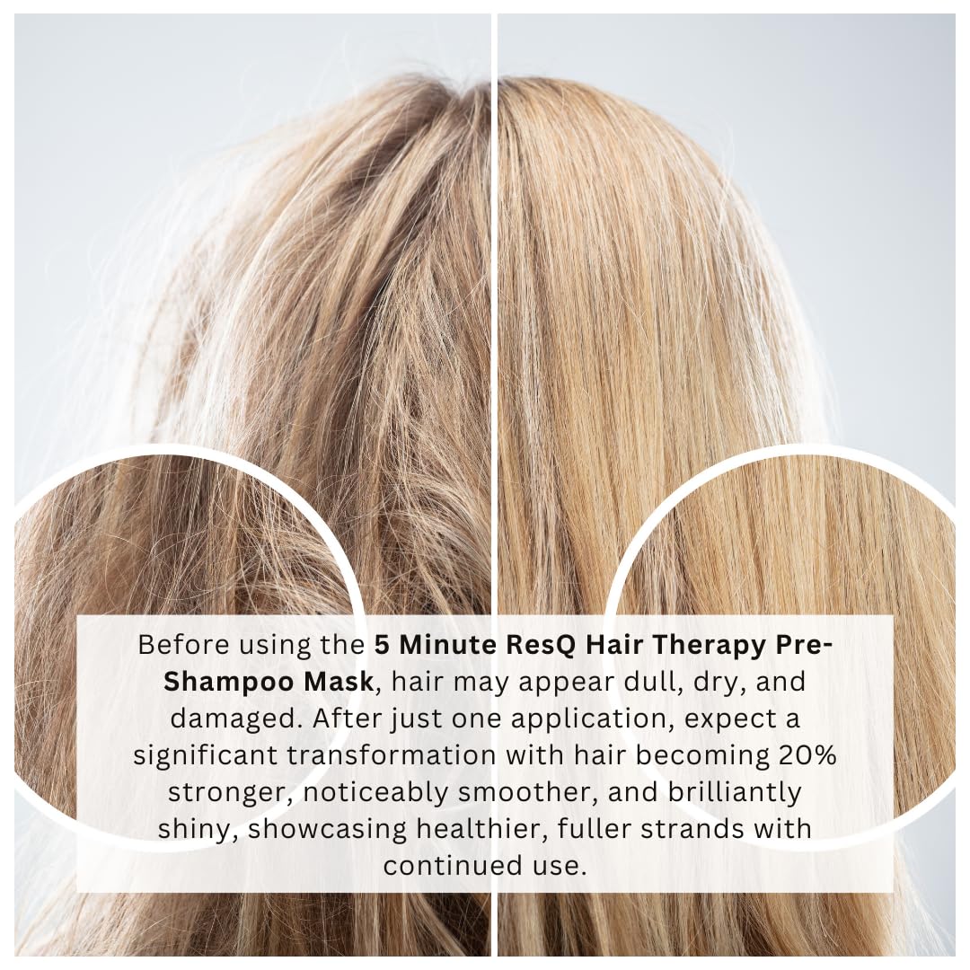 Jess & Lou Beauty Deep Conditioning Hair Repair Mask with Natural Ingredients for Dry or Damaged Hair, Pre-Shampoo Treatment with Coconut & Murumuru Butter, Vegan & Toxin-Free (5 oz)