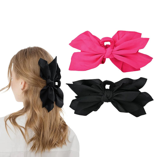 Bow Claw Clips Bow Hair Clips 2PC Big Hair Bows for Women Butterfly Styling Large Hair Clips for Thick Hair for Girls Hair Accessories for Teen