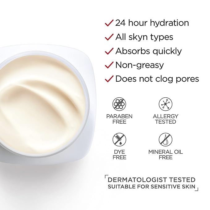 L’Oreal Paris Revitalift Anti Aging Face and Neck Cream, Smoothing and Firming Moisturizer for 24HR Hydration, Fragrance Free, 1.7 Oz