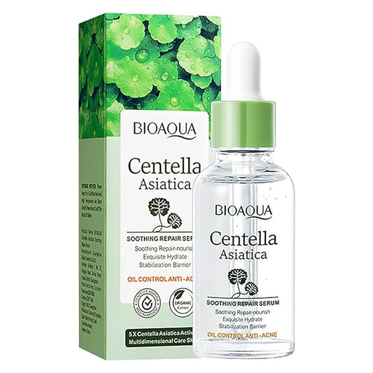 BIOAQUA Centella Asiatica Soothing Repair Facial Serum Nourish Oil Control Anti-Acne Face Skin Care 30ml / 1fl.oz