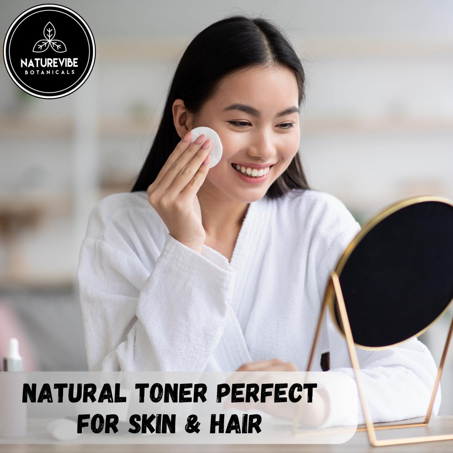 Naturevibe Botanicals Rosemary Water 32 Ounces | 100% Pure and Natural | Great for Skin Care and Hair Care