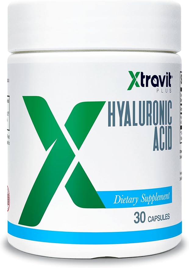 Hyaluronic Acid Supplement – May Support Skin Hydration & Joint & Eye Health - Pure Oral Supplements for Men & Women - Non-GMO - No Fillers, 100 mg Encapsulations, 30 Capsules