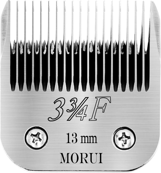 3-3/4F Cut Length 1/2"(13mm) Detachable Pet Dog Clipper Blades UltraEdge Series Clipper Blades for Dog Grooming Compatible with Most Andis,Oster A5 Wahl KM Series Clippers