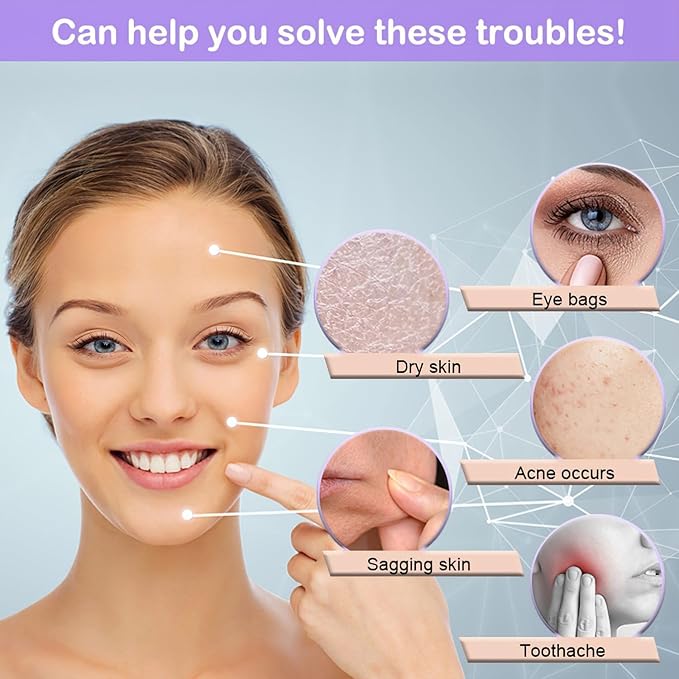 Ice Facial Roller Ice Massage Cup for Face Eye Cold Massage (Purple)