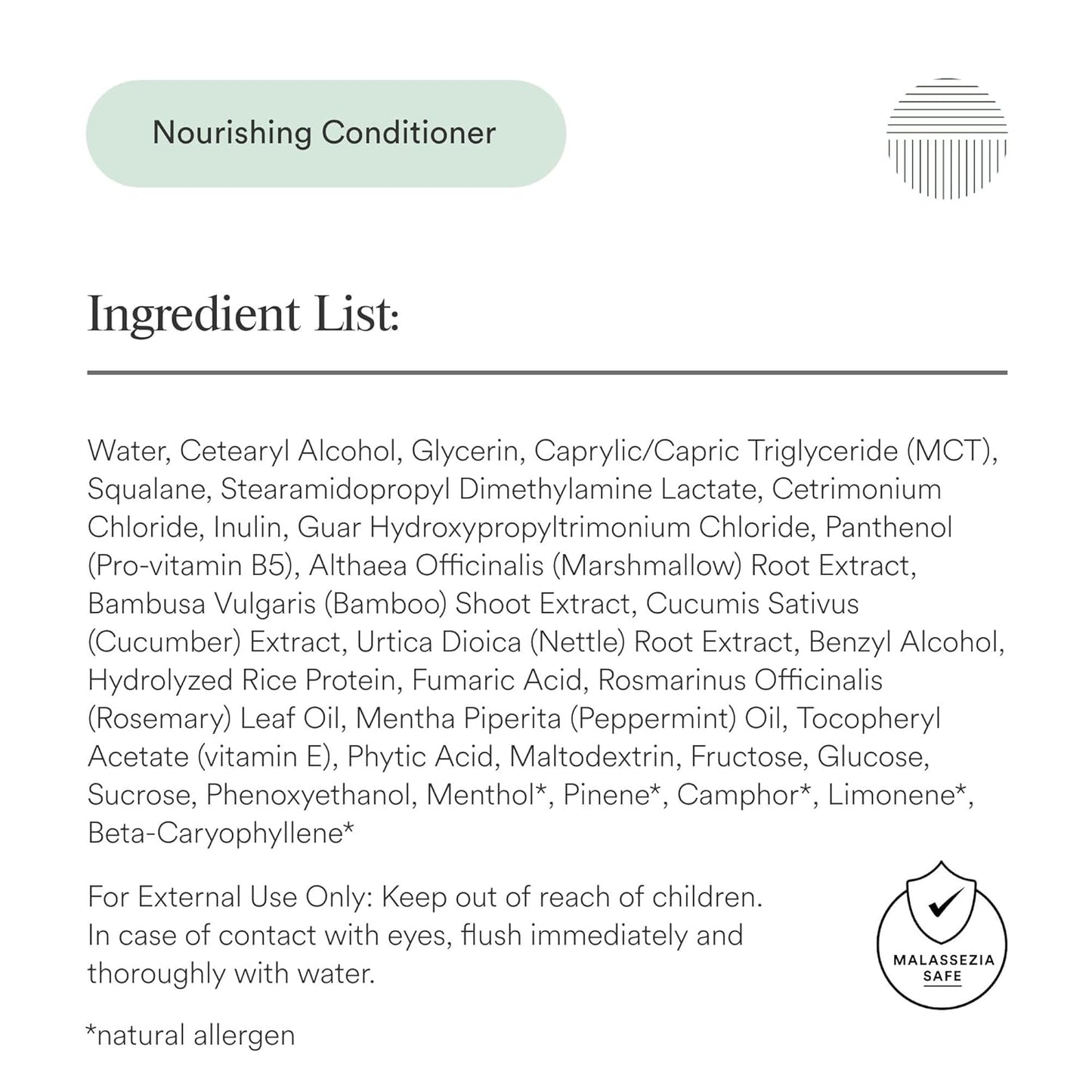 Dermazen Nourishing Conditioner | Hydrates, Smooths & Enhances Scalp Health | Dandruff & Seborrheic Dermatitis Safe | Frizz-Free Shine with MCT & Rosemary Essential Oil | For All Hair Types | 8 fl oz