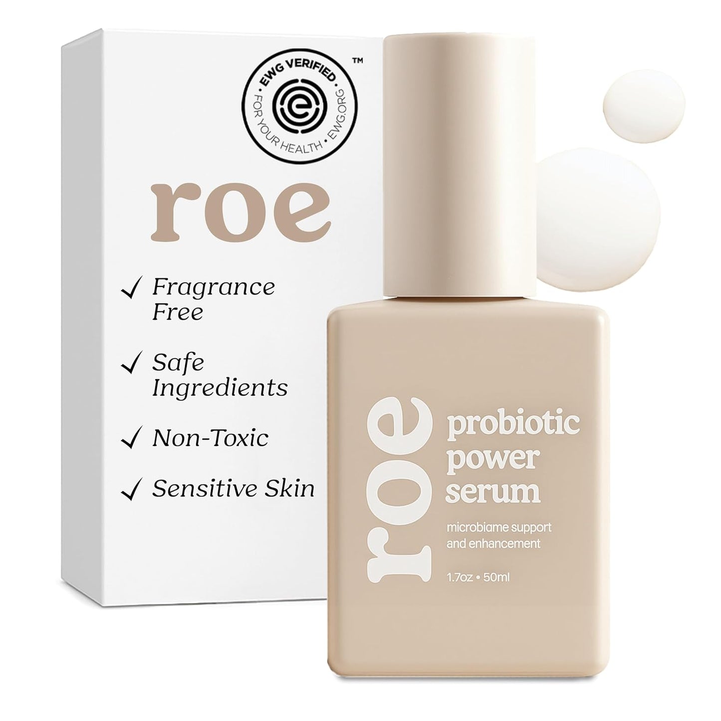 Roe Wellness- Baby Serum Hydrating Skincare EWG Verified Non-Toxic Ingredients Probiotic Protection | Hydrate, Soothe, Safe For All Skin Babies, Infants, Toddlers & Kids (Power Serum)