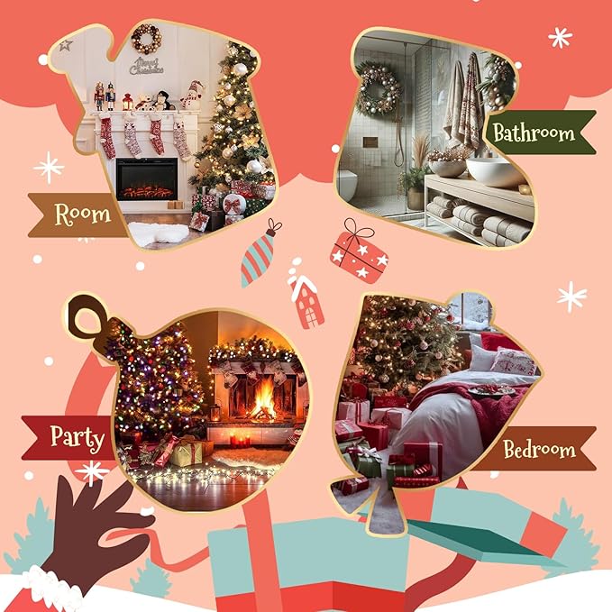 Christmas Essential Oils Set - Fragrance Oil Gift Set for Oil Diffusers, Scented Oils for Candle Making - 6x10ml: Christmas Cake, Eggnog, Candy Canes, Gingerbread, Mistletoe