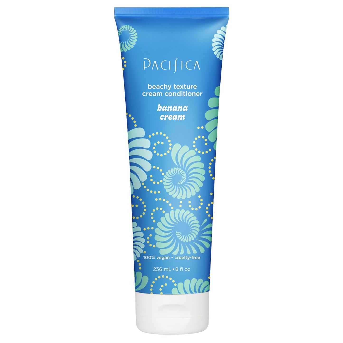 Pacifica Banana Cream Beachy Texture Conditioner – Texturizing Hair Treatment for Natural Beachy Waves, Hydrates & Adds Tousled Body, for All Hair Types Clean Beauty Vegan & Cruelty-Free, 8 Fl Oz