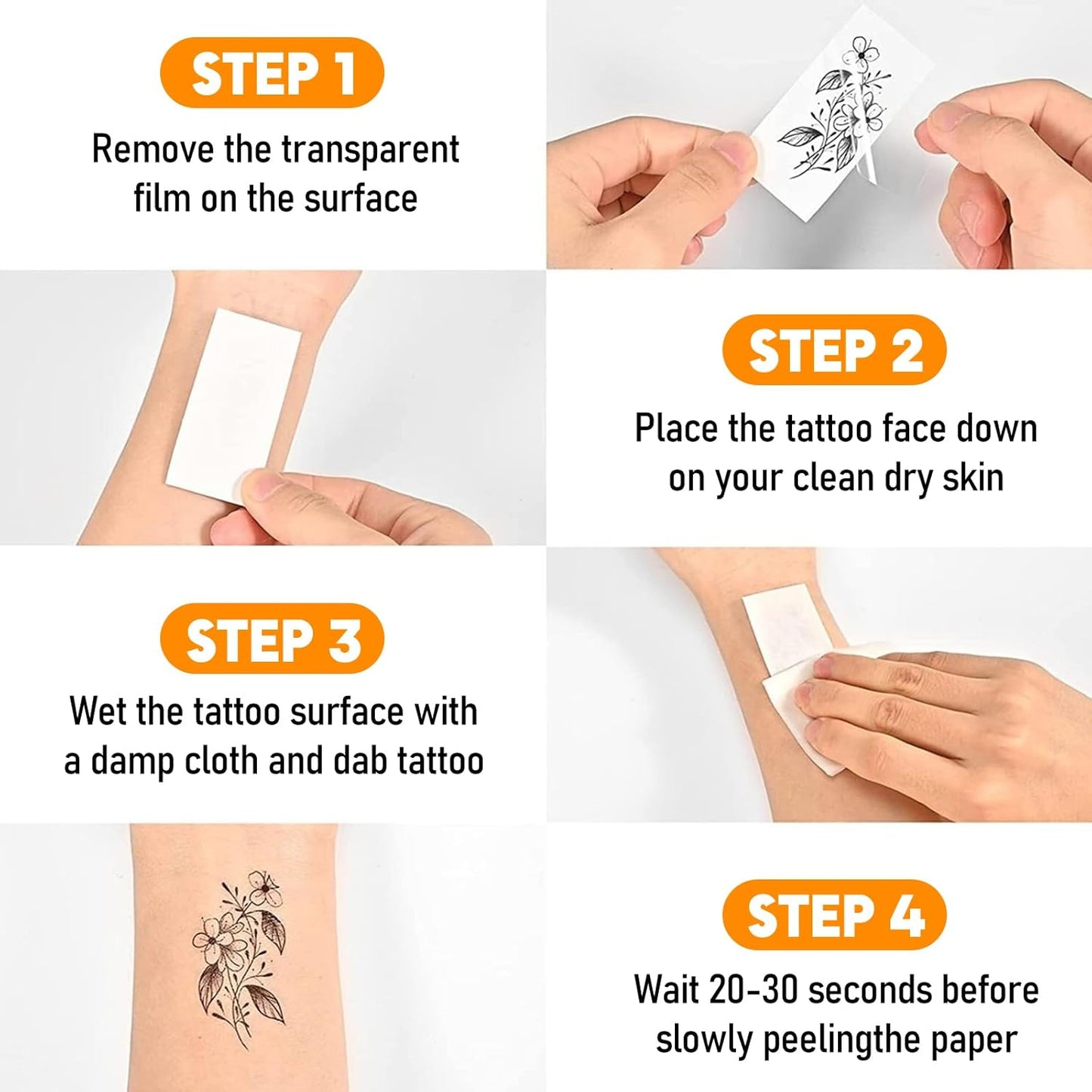 Halloween Face Tattoos, Spider Silhouette & Glitter Stars Face Tattoos,Horror Face Temporary Tattoos,Cosplay Face Makeup Tattoo Stickers, Easy Temporary Face Body Decals for Women,Girls 8Pcs