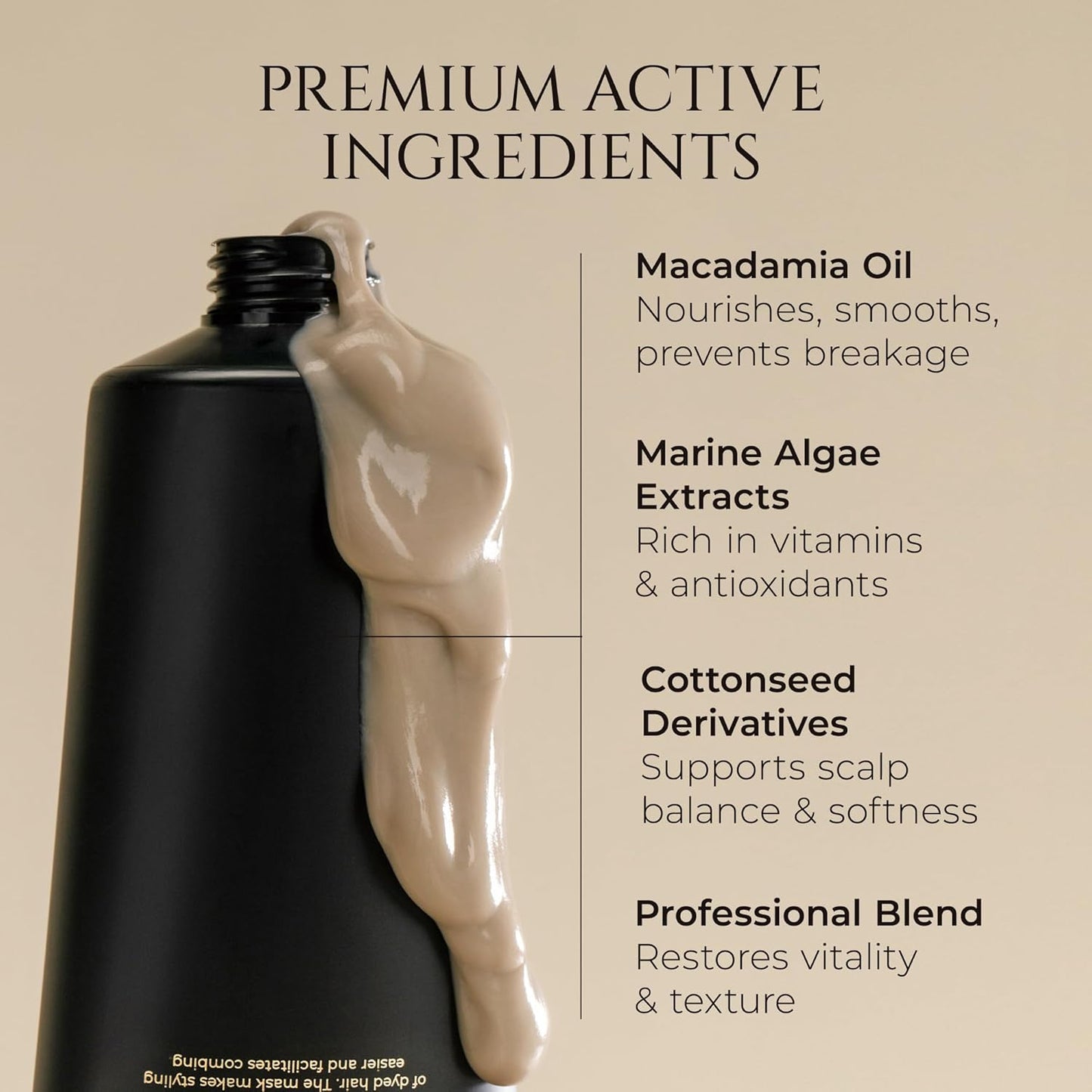 HADAT Hydro Spa Hair Treatment – Professional Hair Mask for Deep Moisturizing Repair and Shine – Macadamia Oil – Salon Quality for Dry Damaged Color-Treated Hair – Israeli Haircare (8.45 Fl Oz)