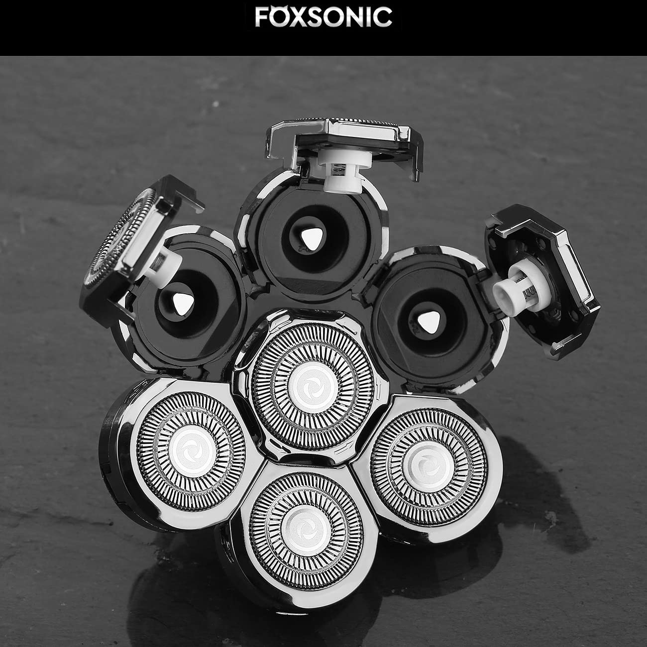 Universal 7 Blades Head Shaver Replacement Heads Compatible with Wyklaus SHPAVVER shaver Many Main Brands Electric Shaver Razor Bald Men Head Shaver Blades