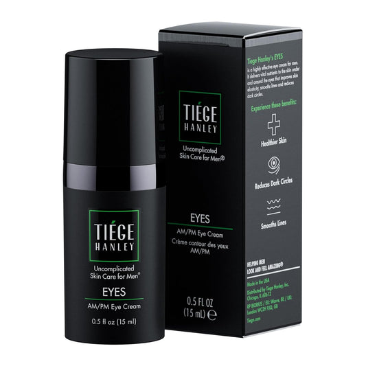 Tiege Hanley Eye Cream for Men | Reduces Dark Circles, Bags under Eyes, Puffiness & Crow’s Feet – Anti-Aging Under Eye Treatment, 0.5 oz