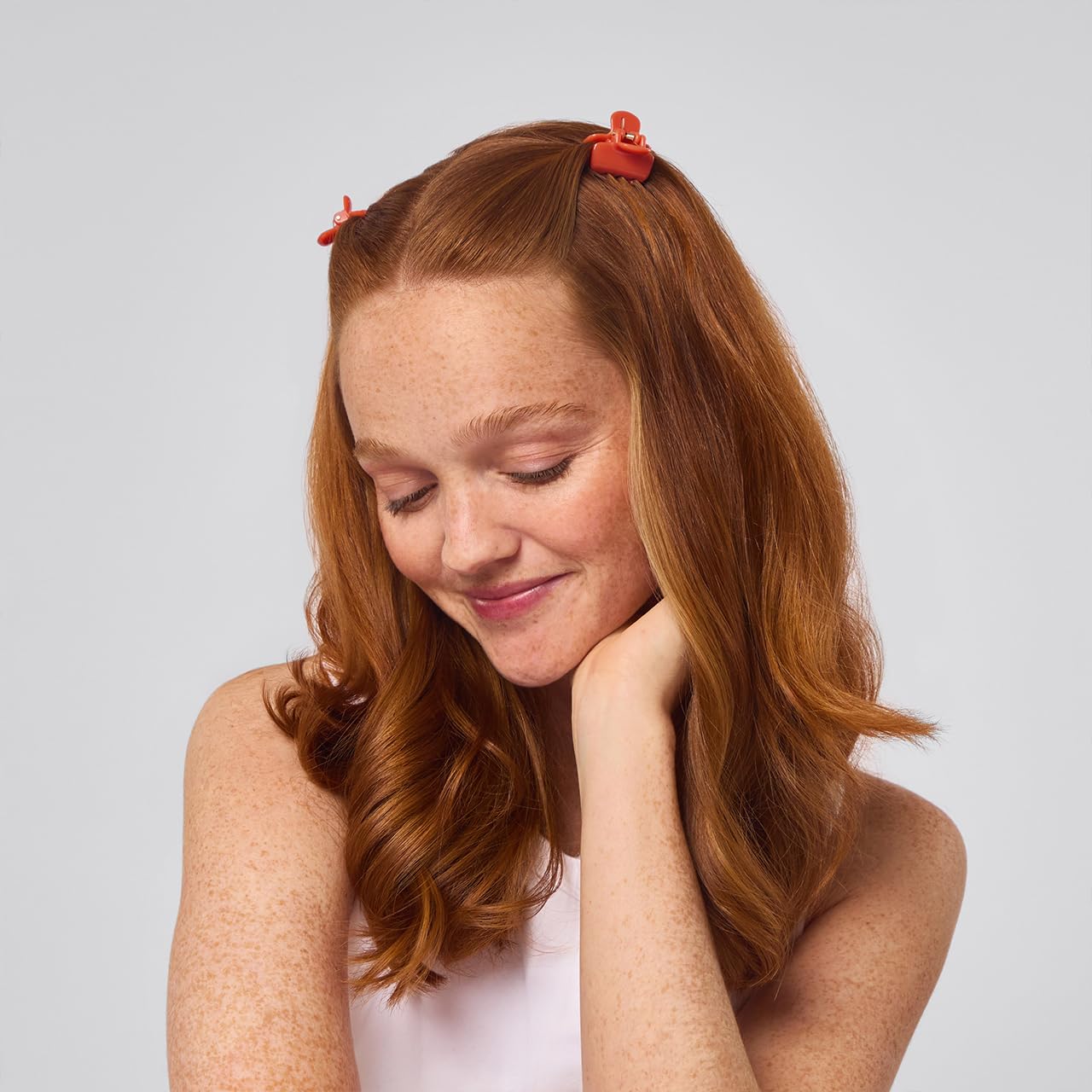 Kitsch Small Hair Clips for Women and Girls – Mini Claw Clips | Hair Accessories | Daily Styling, Recycled, Cherry Blossom Design | Ideal Gifts for Women – 8pc Set