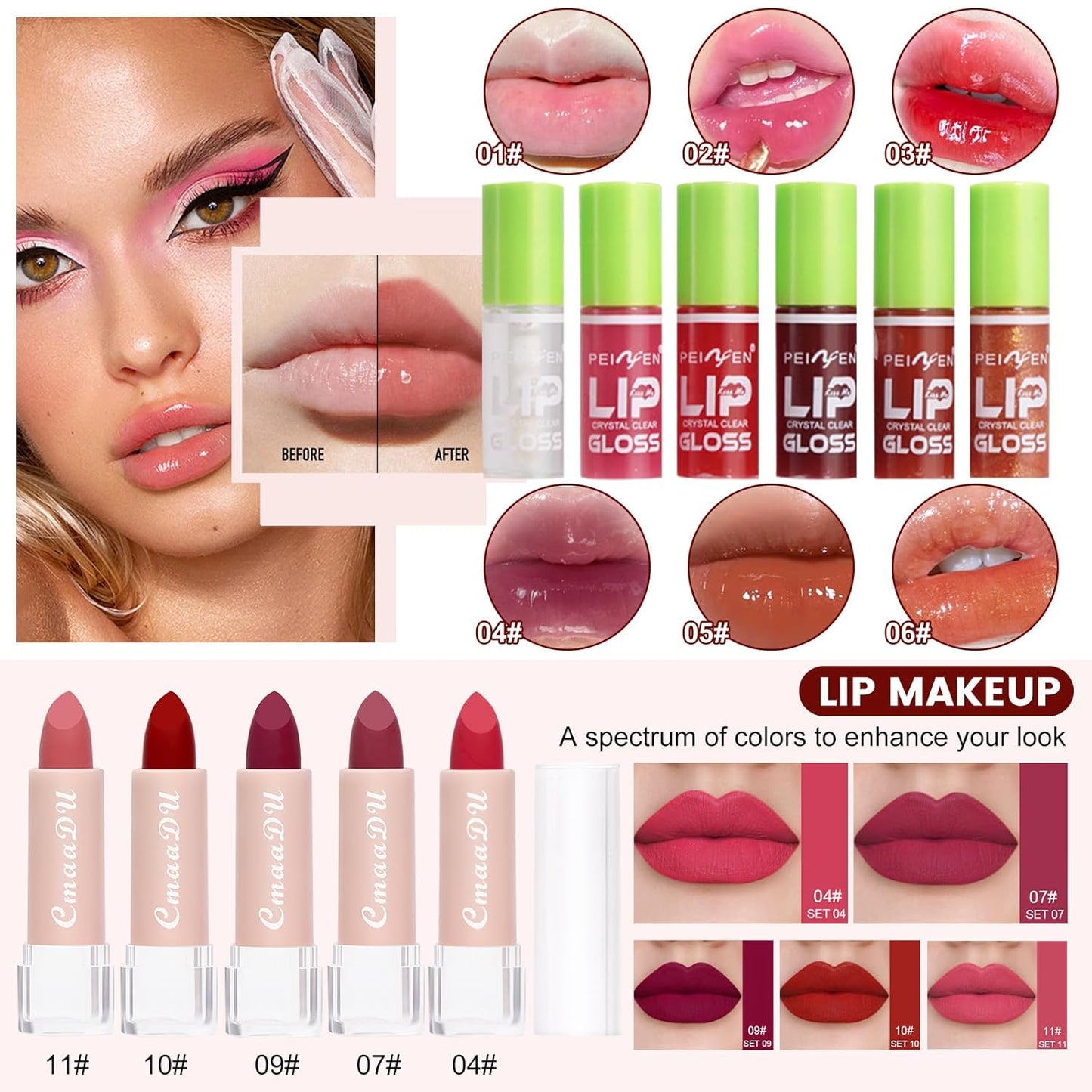 All in One Makeup Kit, Makeup Kit for Women Full Kit, Make Up Gift Set for Women, Makeup Essential Bundle Includes Foundation Eyeshadow Palette Concealer Lipstick Eyeliner Mascara Cosmetic Brush Set