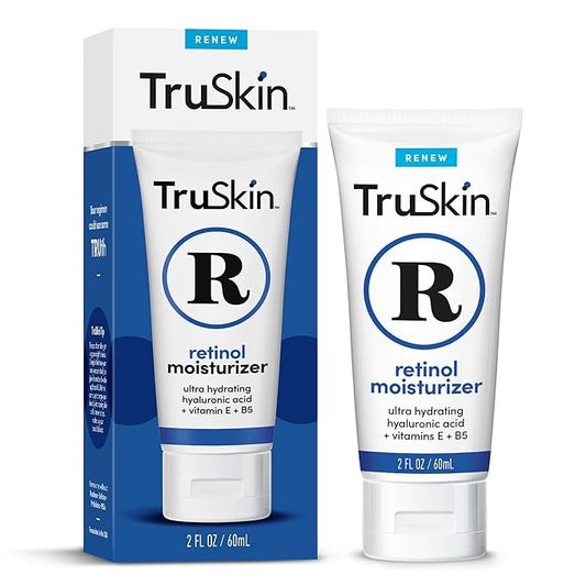 TruSkin Retinol Face Moisturizer – Powerful Anti-Aging Moisturizer for Women with Hyaluronic Acid & Vitamin E – Retinol Cream for Face for Youthful-Looking Appearance, 2 fl oz