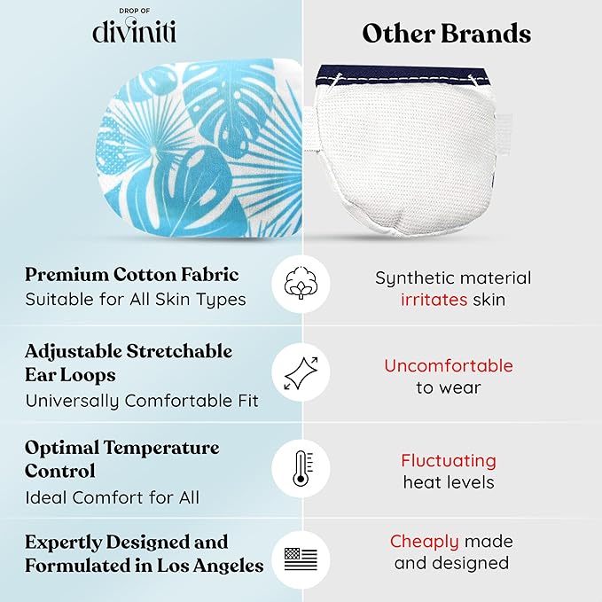 DiviniTi Self Warming Heated Eye Mask - 16 Pack, Up to 110F Degrees, Fast Soothing Relief for Puffy Eyes, Insomnia, Migraine & Stye Treatment