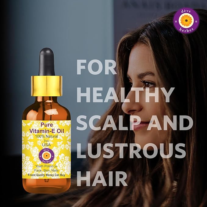 Dev Herbes Top Ratings Natural Therapeutic Grade Cold Pressed Oils (Vitamin E (30ml), 30ml (1.01 Ounce) with Plastic Euro Dropper)