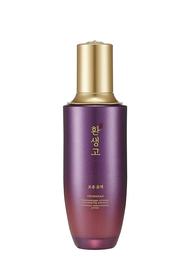 The Face Shop Yehwadam Hwansaenggo Ultimate Rejuvenating Emulsion | Premium Anti-Aging Emulsion Restores Skin Balance & Vitality | Nourishes Skin & Reveal Skin’s Youthful Radiance, 13.09 Fl Oz
