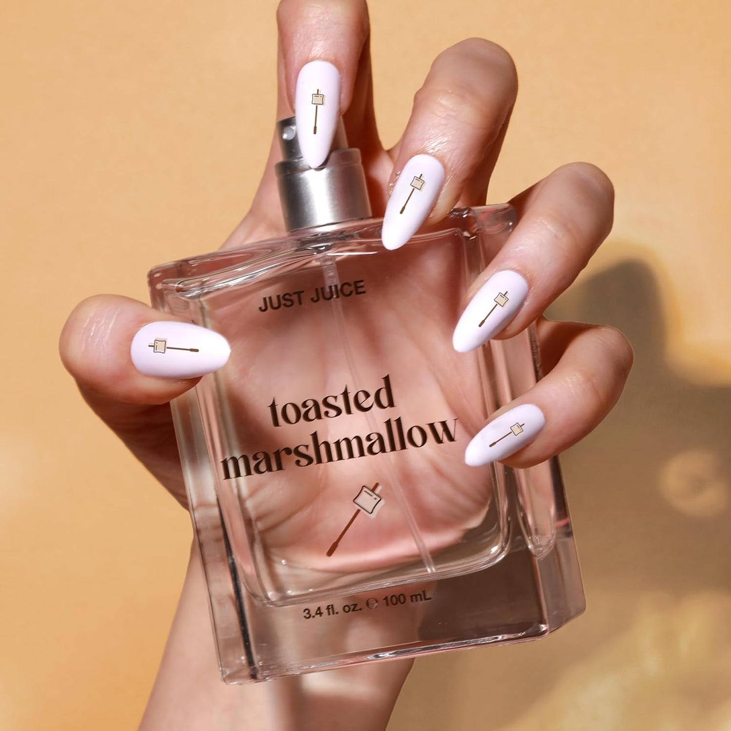 Just Juice Toasted Marshmallow - Vanilla Perfume for Women and Men - Gourmand Perfume with Caramel, Marshmallow, Amber Notes - 3.4 oz