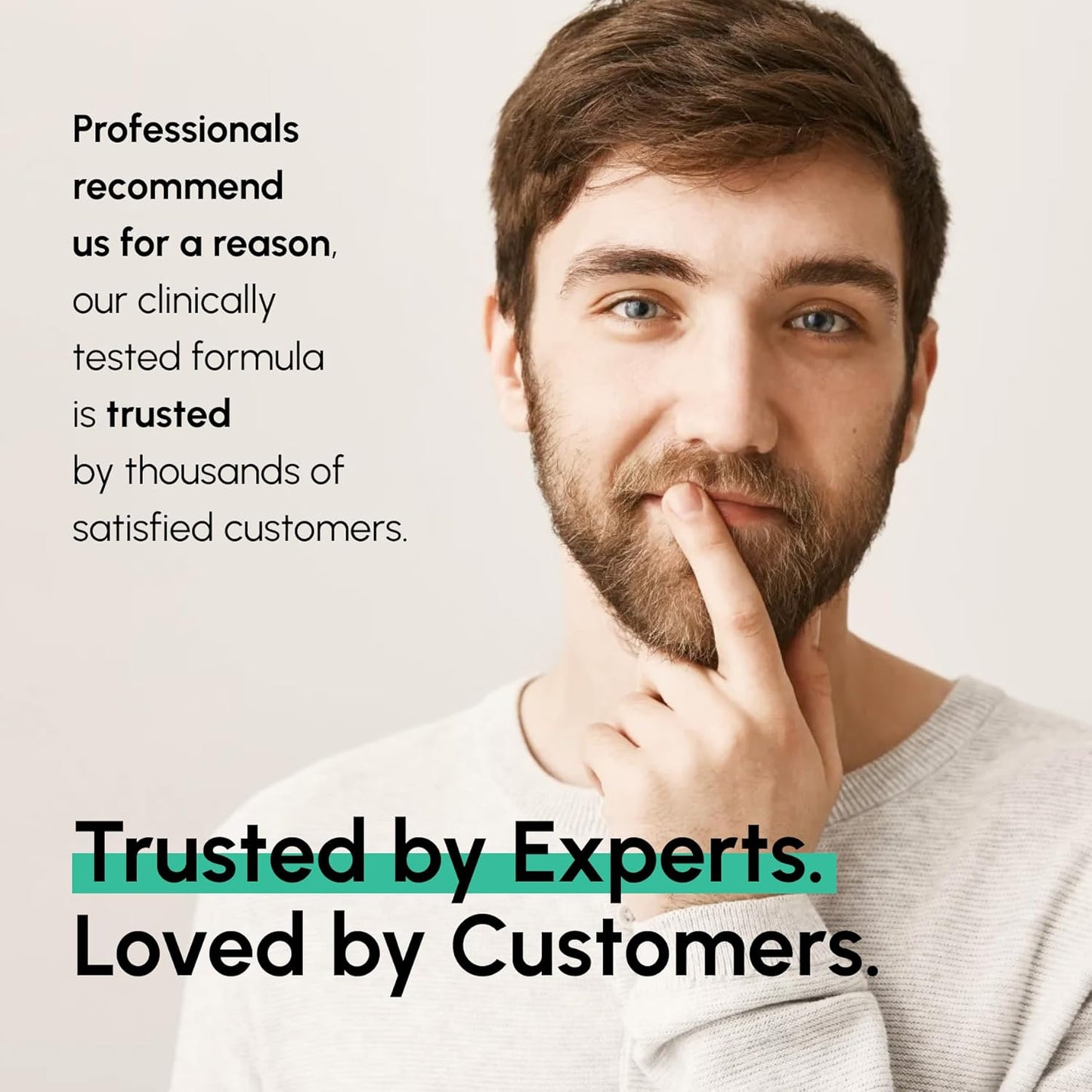 DHT Blocker Hair Growth Peptide Supplement for Men - 28 Ingredient Dermatologist Recommended Formula with Saw Palmetto, Supports Thicker Hair, Stops Hair Loss, 120 Capsules