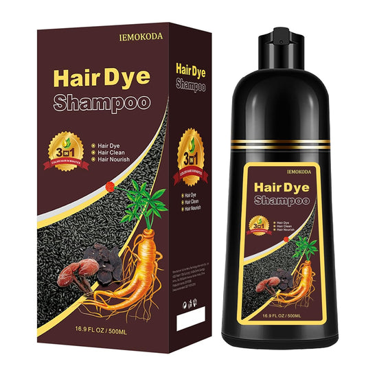 Natural Light Brown Hair Dye Shampoo, Hair Dye Shampoo 3 in 1, Brown Hair Dye for Men Women Colors in Minutes, Easy to Use, Instant Hair Dye for All Hair Types 16.9 Fl Oz (Light brown)