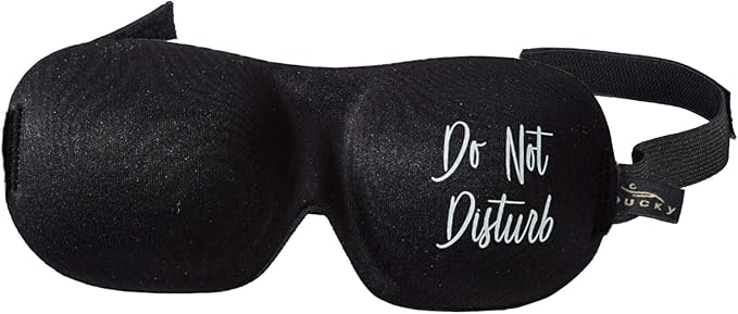 Bucky Ultralight Comfortable Contoured Travel and Sleep Eye Mask, Do Not Disturb, One Size (5824)