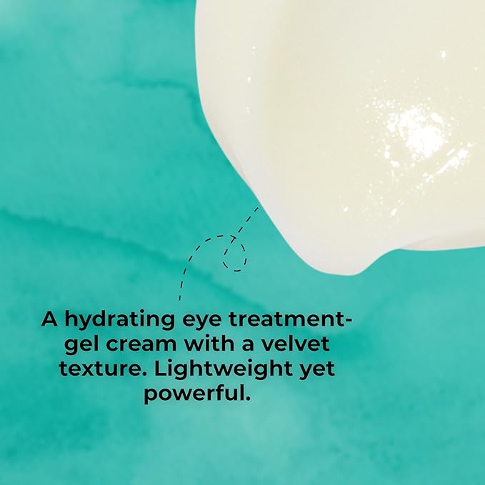TEMPLESPA | WINDOWS OF THE SOUL | Hydrating Lightweight Eye Treatment Gel-Cream to Refresh Tired Eyes, Soothe, Tighten & Tone the Eye Area, Natural Ingredients, Cruelty-Free, Vegan, 0.5 fl.oz.