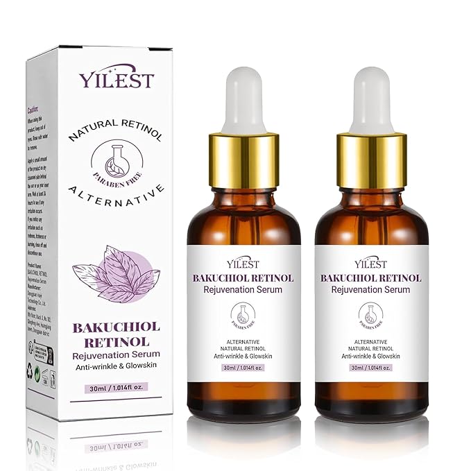 2PCS Bakuchiol Retinol Serum Retinol Rejuvenation Serum,for All Skin
