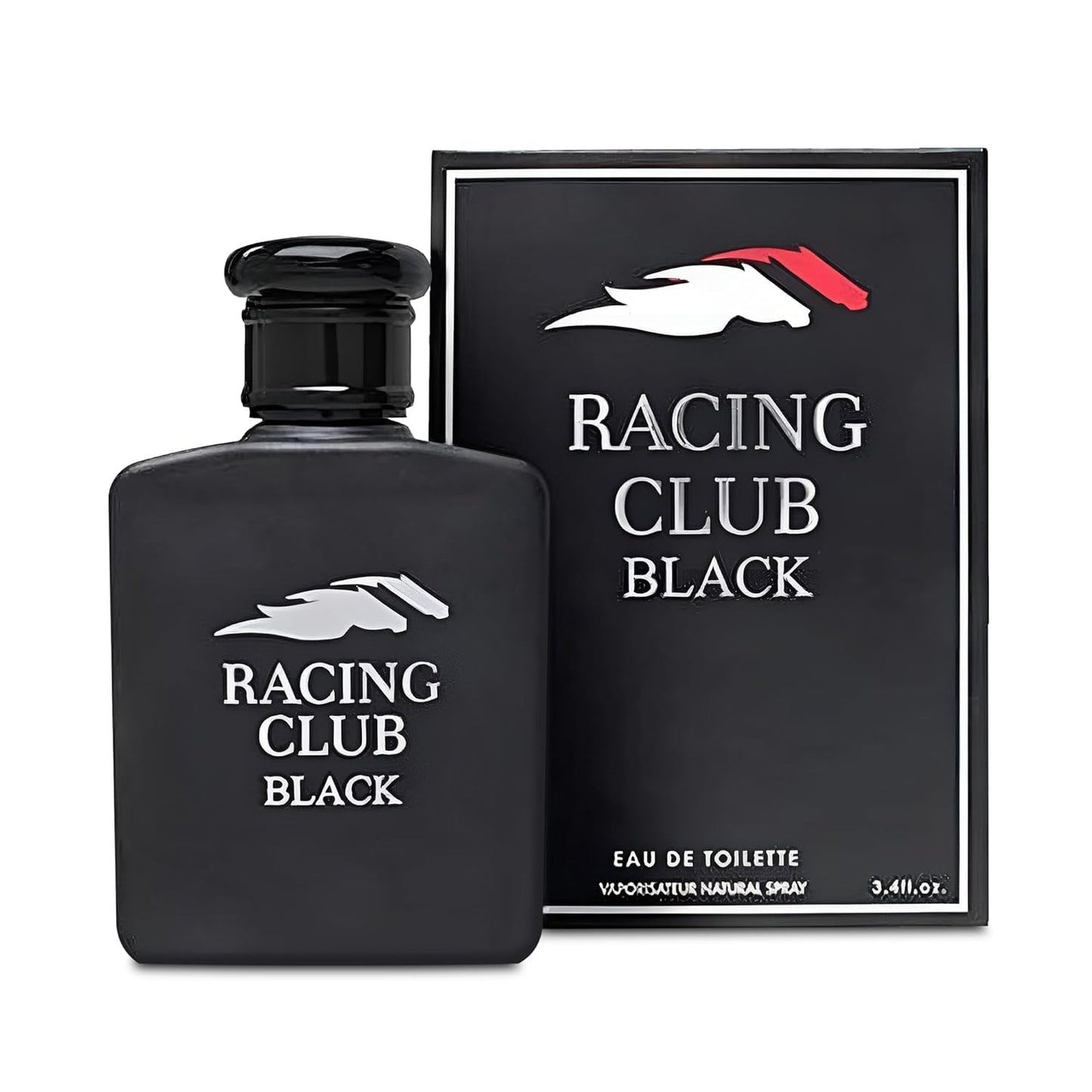 Racing Club Black Men Cologne Fresh Scent Eau De Toilette Spray, Fragrance For Men Long-Lasting Cologne Choice For Daily Wear Elegant 100ml Bottle
