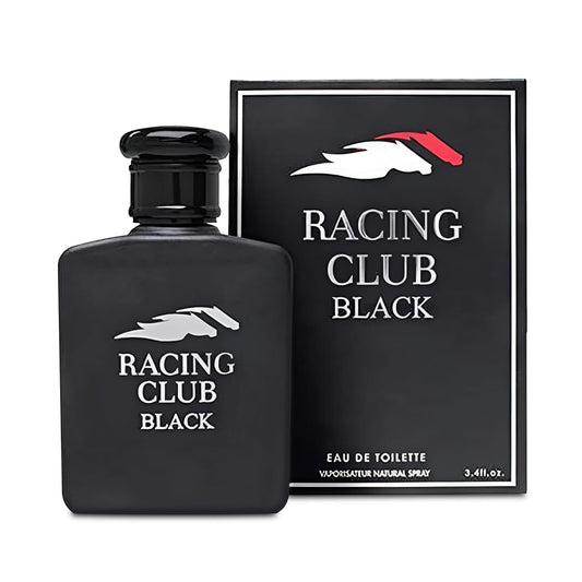 Racing Club Black Men Cologne Fresh Scent Eau De Toilette Spray, Fragrance For Men Long-Lasting Cologne Choice For Daily Wear Elegant 100ml Bottle