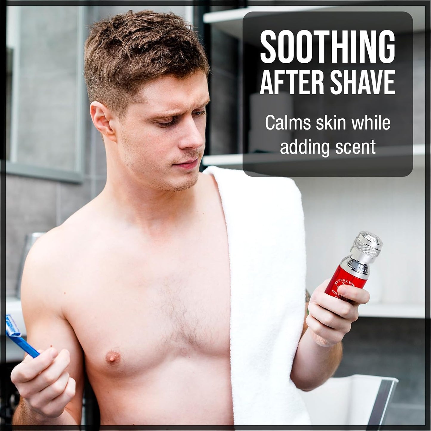 Beverly Hills Polo Club Men's Blaze 3-Piece Cologne Gift Set | Eau De Toilette & After Shave in Collectable Tin | Long-Lasting Premium Fragrance for Him