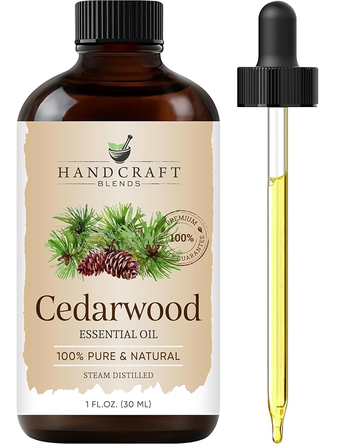Handcraft Blends Cedarwood Essential Oil - 1 Fl Oz - 100% Pure and Natural - Premium Grade Essential Oil for Diffuser and Aromatherapy