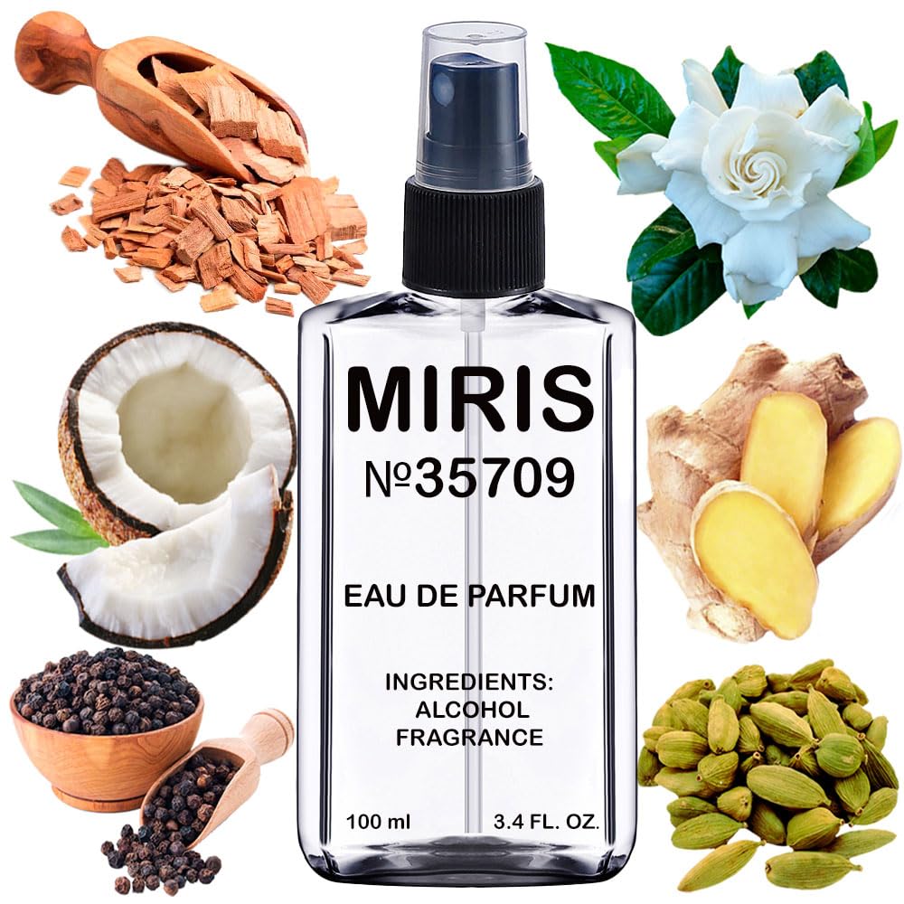 MIRIS No. 35709, Inspired by Crystal Noir, Long-Lasting Eau de Parfum for Women, Spray 3.4 Fl Oz / 100 ml