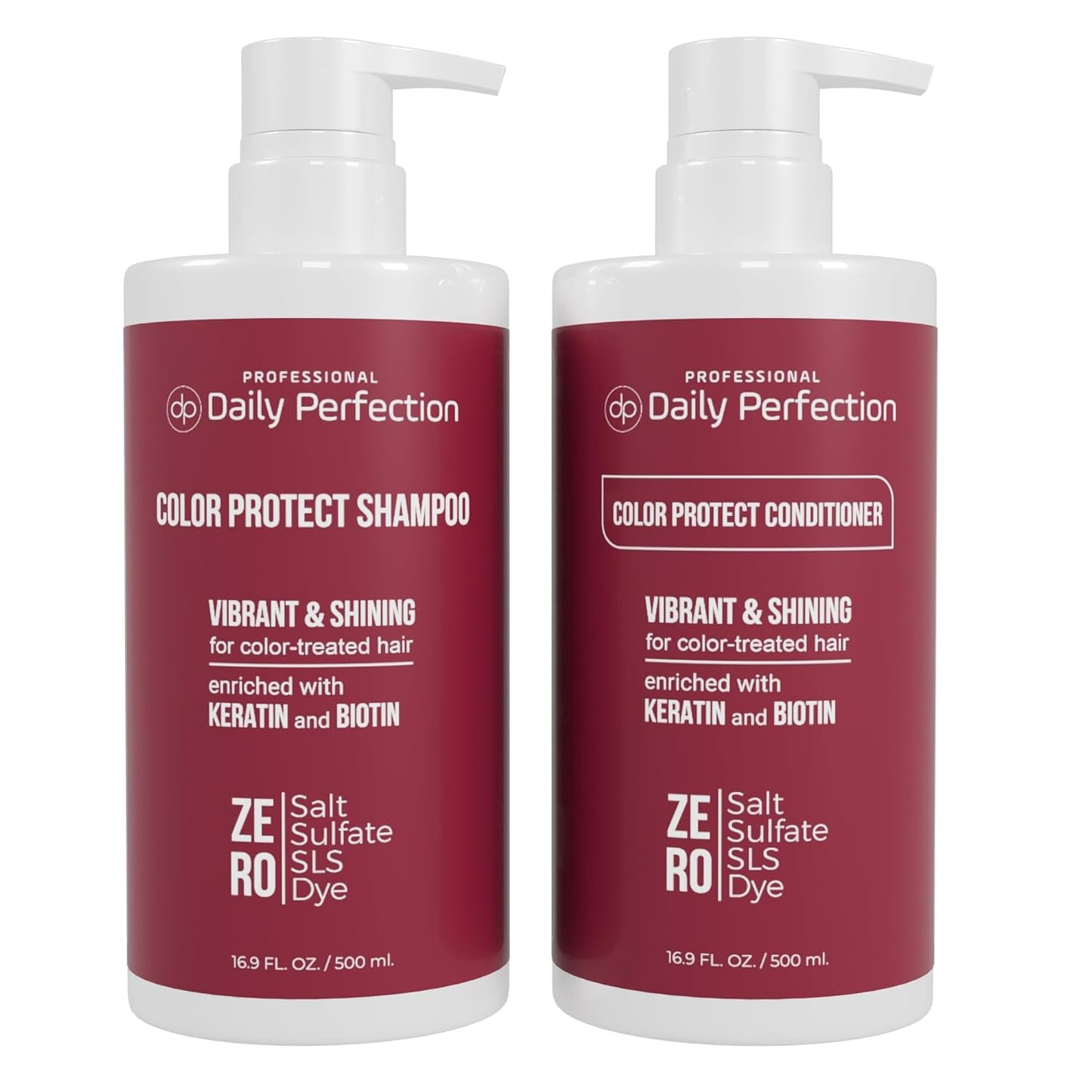 (dp) Color Protect Shampoo & Conditioner – Maintain & Enhance Color-Treated Hair – Clean + Salon-Grade Formula with Biotin & Keratin