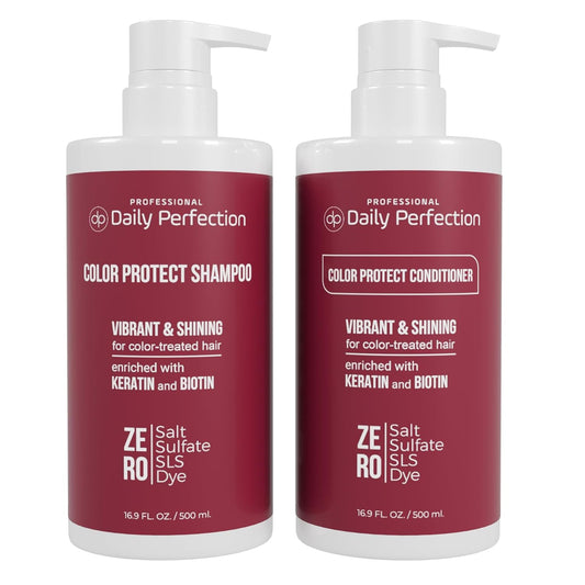 (dp) Color Protect Shampoo & Conditioner – Maintain & Enhance Color-Treated Hair – Clean + Salon-Grade Formula with Biotin & Keratin