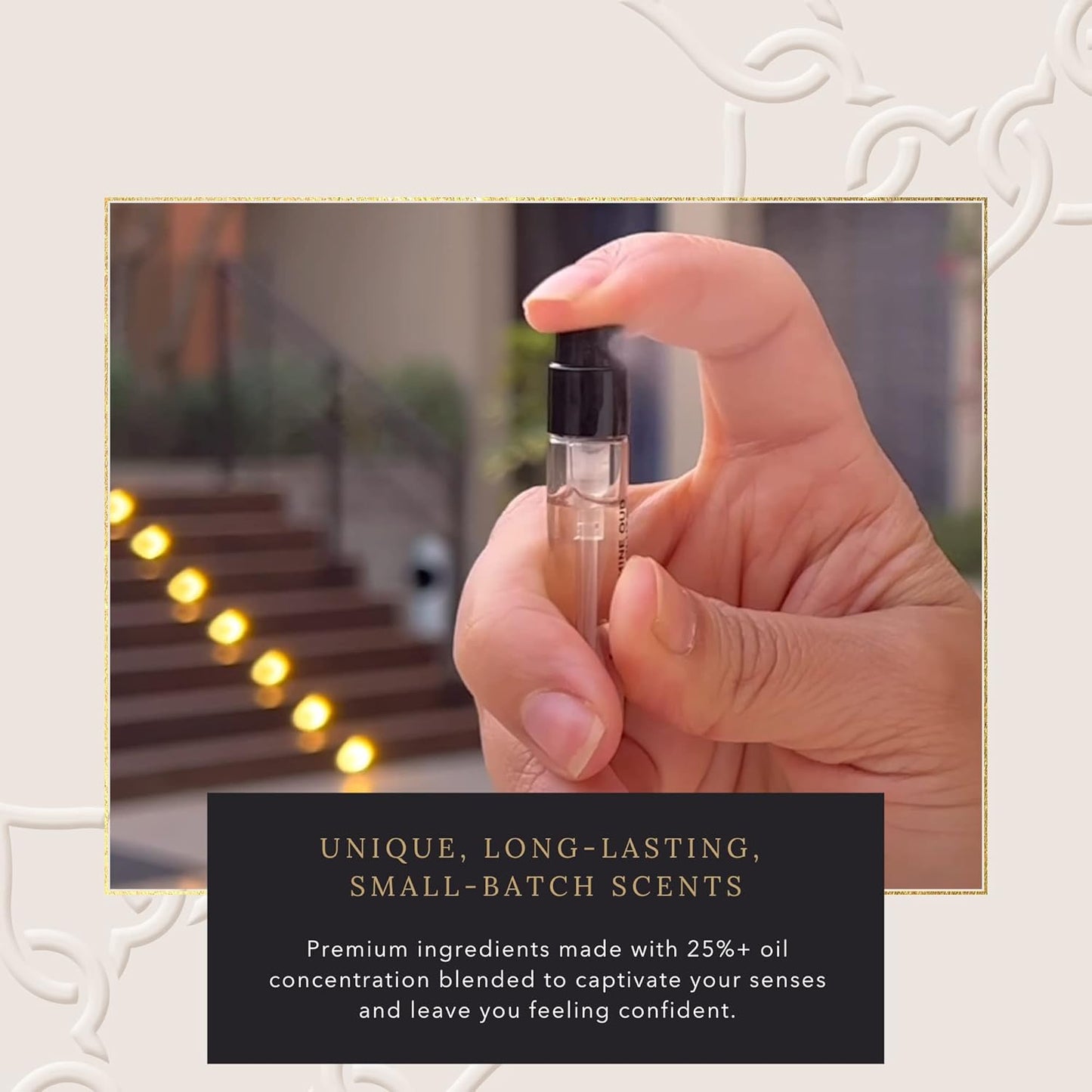 H HABIBI Oud Perfume Discovery Sample Set – Luxury Eau De Parfum & Cologne Sampler Sets for Men & Women, Travel Size Gift Set, Made in USA, 5 x 2ml