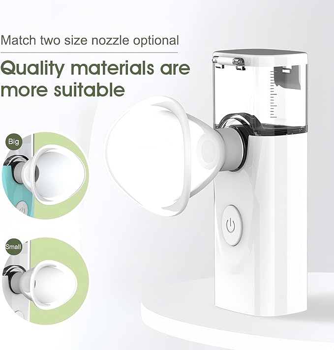 Nano Eye Mist Steam Sprayer Portable Compress for Relief Dry Eyes Eye Fatigue Products Eyelid Eye Care SPA Nebulizer Device Mini Face Eye Moisturizing Cleaning Soothing Steamer-Green