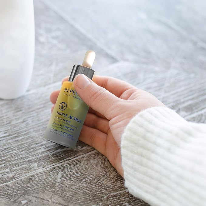 Repechage Triple Action Peptide Serum | Hydrating, Firming & Brightening | 30 ml / 1 fl oz