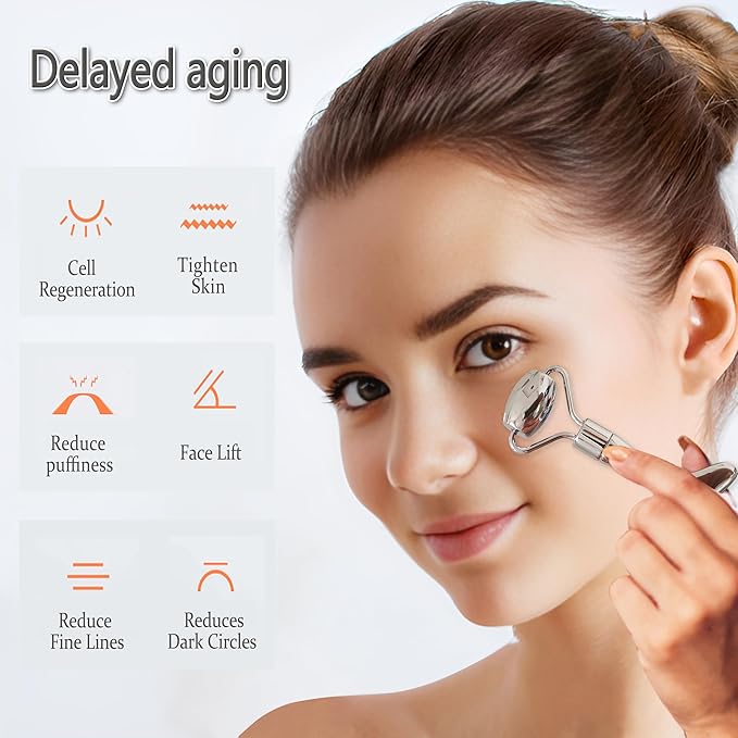 Mini Roller Massager, Eliminate Eyes Puffiness,Dark Circle,Fade Wrinkles, Lift & Firm Skin Beauty & Skin Care Tool, Carrying Women's Facial Care Massager,Eye Roller