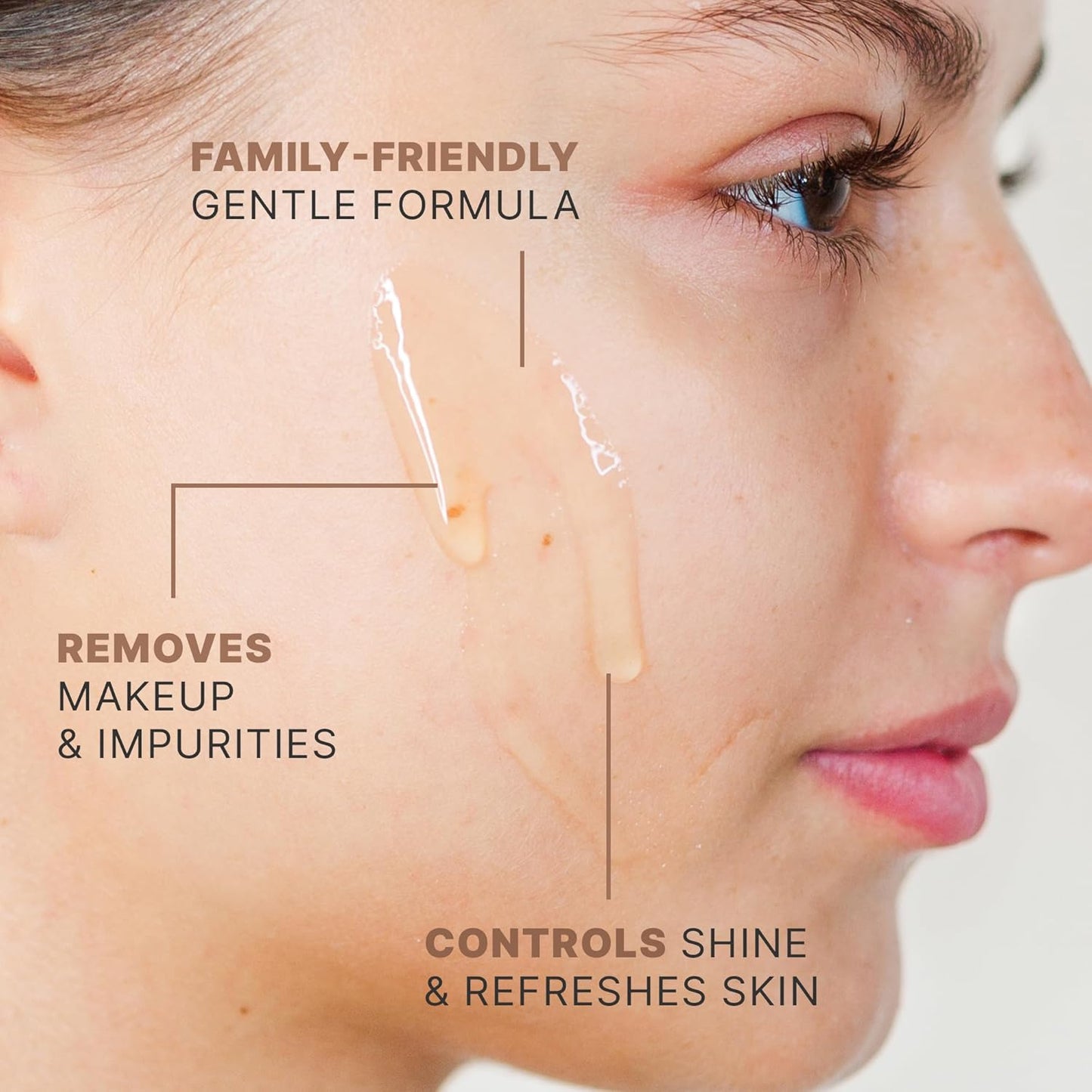 Beauty by Earth Clean Face Wash - USA Made with Organic & Natural Ingredients, Non-Toxic Facial Cleanser