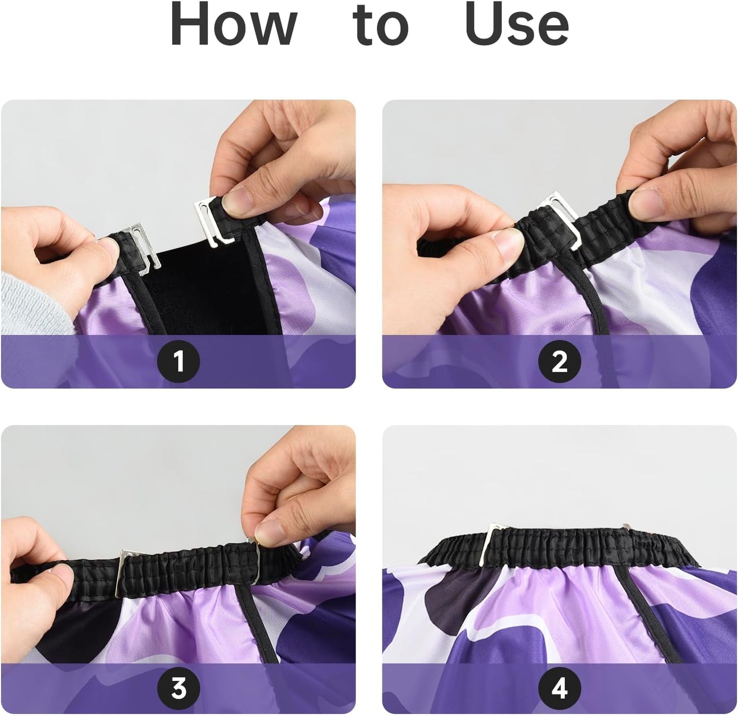 Professional Hair Cutting Cape Waterproof Barber Cape for Men Polyester Hair Styling Cape with Elastic Neckline