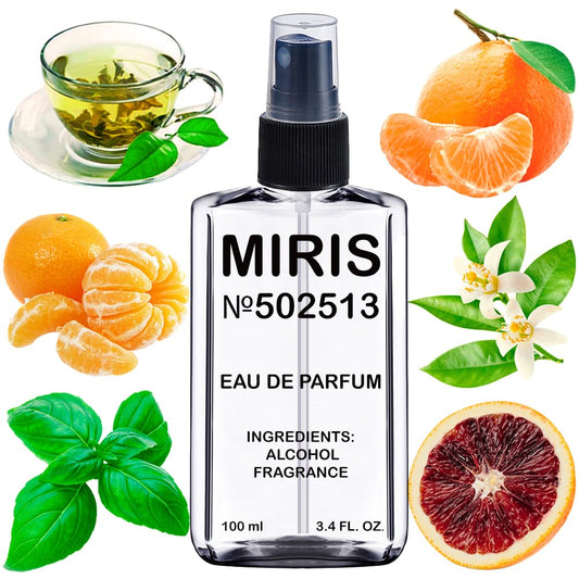 MIRIS No. 502513, Inspired by Ale Mandarine Basilic, Long-Lasting Eau de Parfum for Women, Spray 3.4 Fl Oz / 100 ml