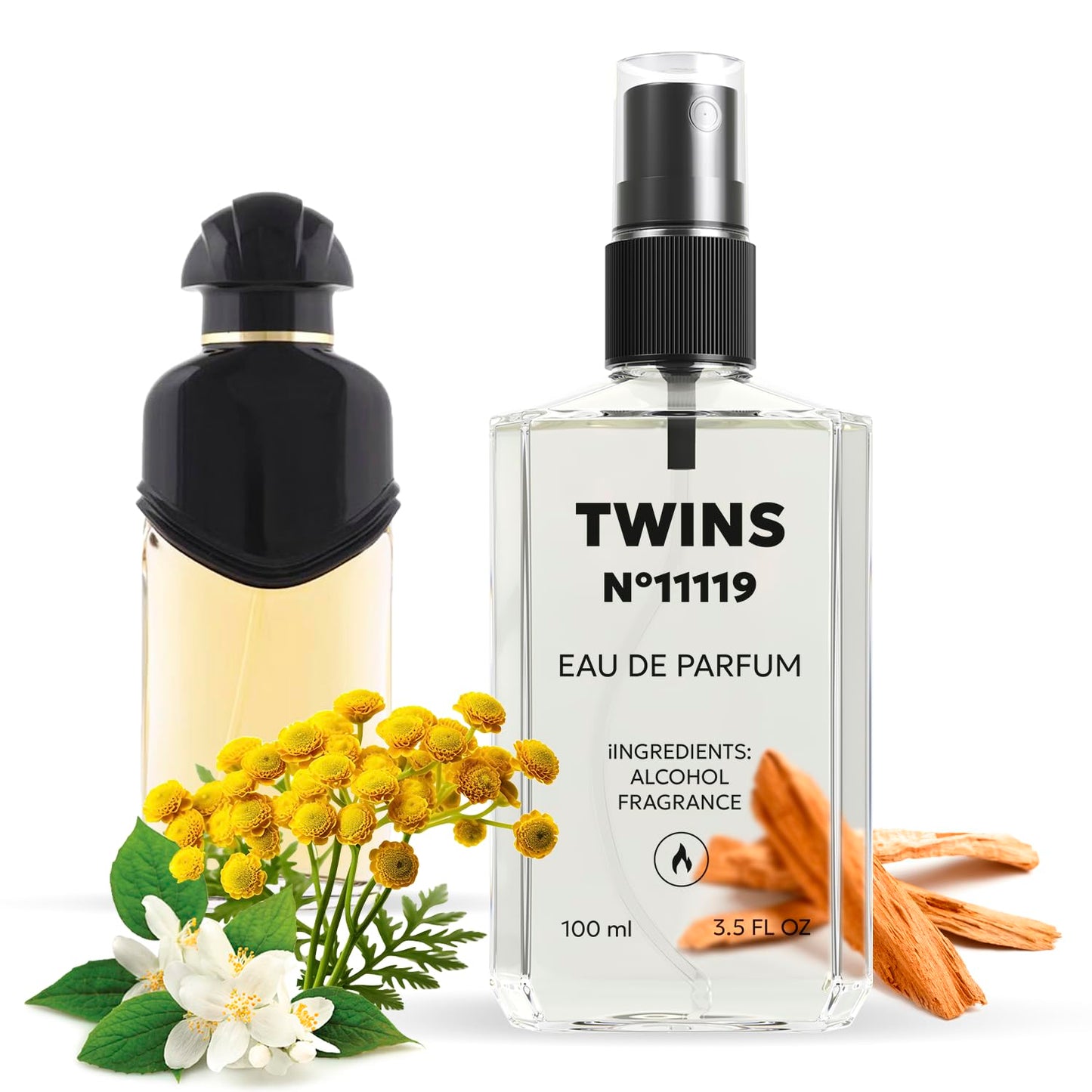 TWINS Impression of Magie Noire | Perfume for Women Eau de Parfum | No.11119 | 3.4 Fl Oz / 100 ml