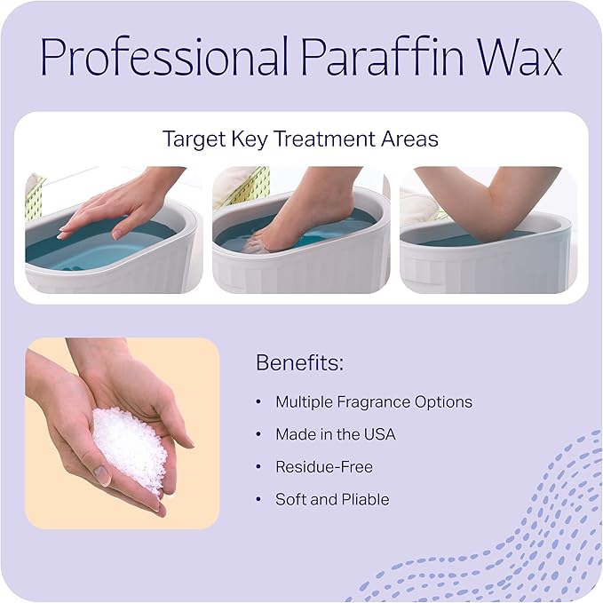Therabath Paraffin Wax Refill - Thermotherapy - Use to Relieve Arthritis Discomfort, Stiff Muscles & Dry Skin - For Hands, Feet, Body - Deeply Hydrates & Protects - Made in USA, 6 lb. Lavender Harmony