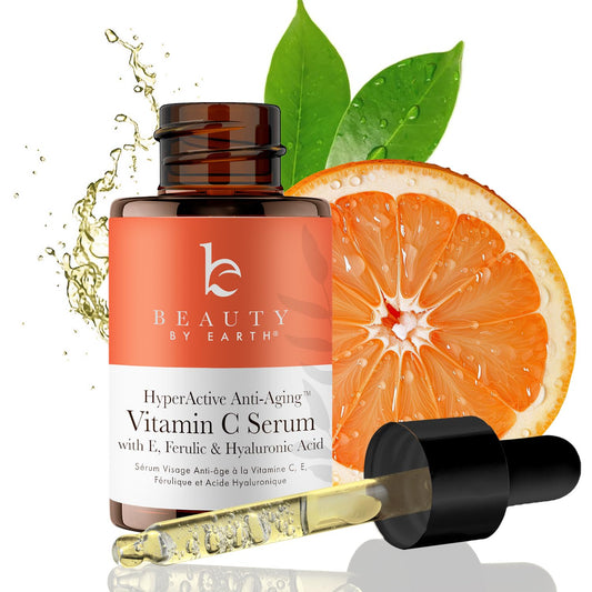Vitamin C Face Serum - USA Made with Natural & Organic Ingredients, Skin Brightening Vitamin C Serum for Face for Women, Discoloration Correcting & Anti Aging Facial Formula with Antioxidants