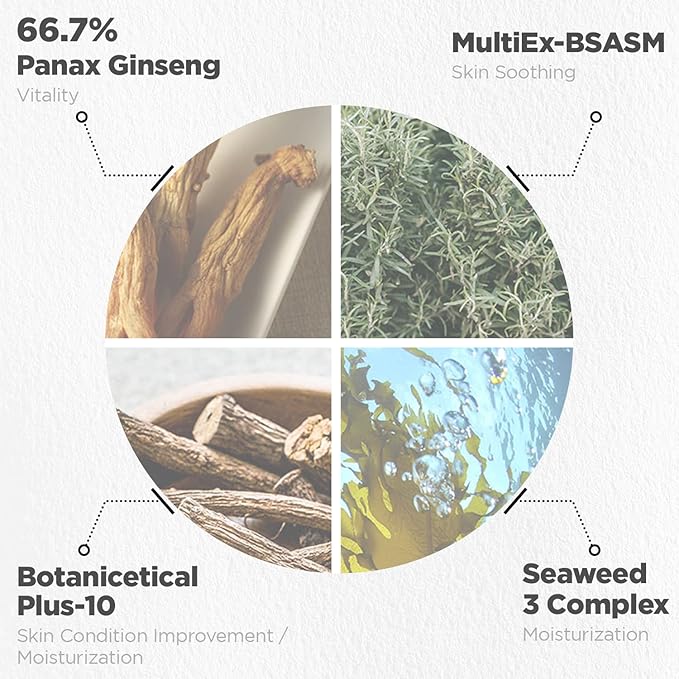 Natural Repair Serum - Hydrating & Nourishing Face Serum with Ginseng Extract - Antioxidant & Rejuvenating - Highly Concentrated Formula for Night Treatment - Skin Irritation Free, 4.05 fl.oz.